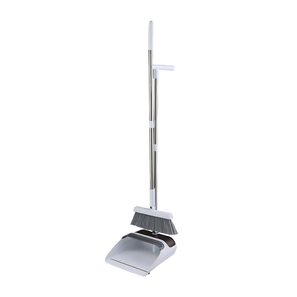 Living and Home Broom and Dustpan Set | White