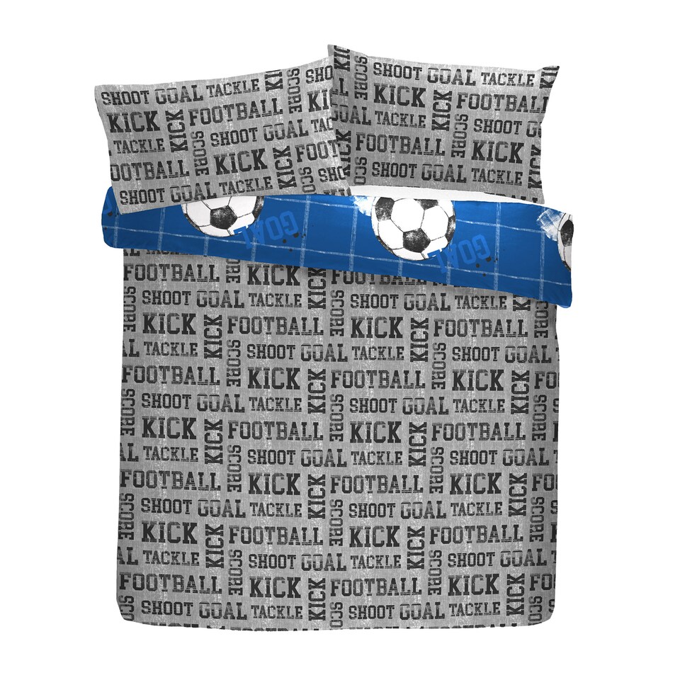 image 1 of Bedlam Football Duvet Cover Set Blue
