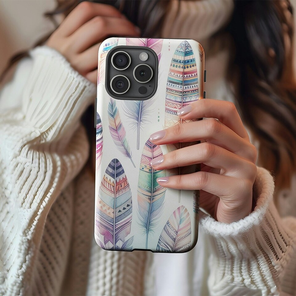 image 1 of Big Feather Phone Case | Multi | iPhone 16e
Tough | iPhone 16e
Tough