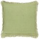 image 3 of Yard Bertie Cotton Velvet Cushion | Green | Sage | 45 x 45cm | 1