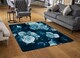 image 2 of Winter Blue Roses Rug | Multi