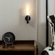 image 3 of ValueLights Oakley Matte Black Wall Light and Integrated LED 1W Warm White 3000K Bulb