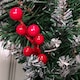 image 6 of 45cm Snow Tipped Green Wreath Christmas Decoration with 125 Tips, Pine Cones and Berries