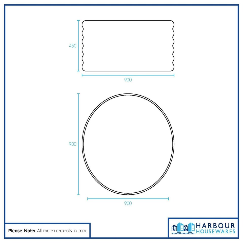 image 1 of Harbour Housewares Round Raised Garden Beds - 90cm x 45cm - Ivory - Pack of 2 Cream
