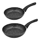 image 4 of Blackmoor 2pc frying pan set black