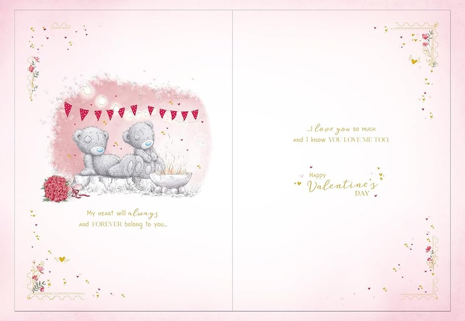 image 1 of Bears Sat On Blanket One I Love Luxury Boxed Large Handmade Valentine's Day Card