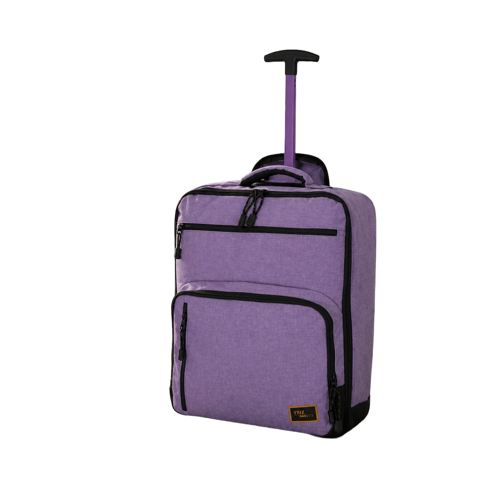 image 1 of Telescopic Handle Carry-On Bags - Purple