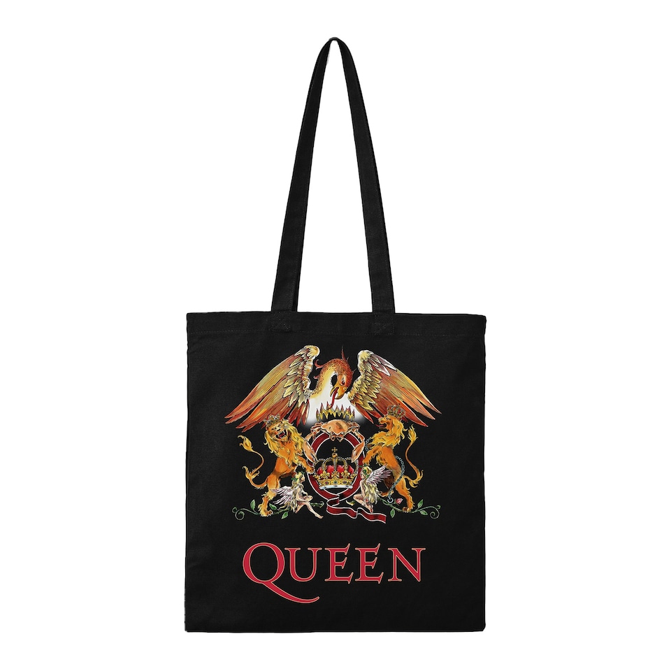 image 1 of Rocksax Queen Tote Bag - Classic Crest Black