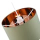 image 3 of Contemporary Olive Cotton 12" Table/Pendant Lamp Shade with Shiny Copper Inner | Green | Olive Green | 1