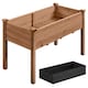 image 1 of Yaheetech Fir Wood Garden Bed Rectangle Raised Planters-120.5 cm L