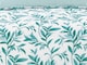 image 3 of Homes Linen Ellie Teal Leaf Floral Duvet Cover Set Reversible Printed Quilt Cover Luxury Easy Care Bedding | Clear | Teal | Single