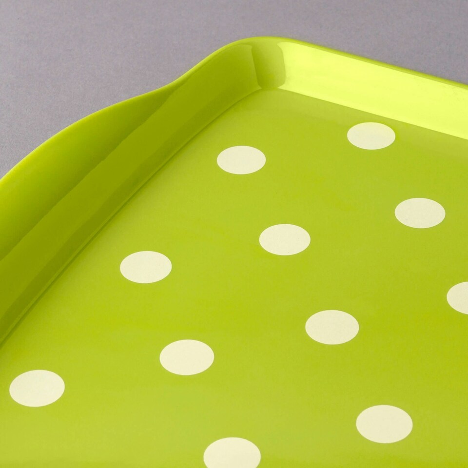 image 1 of Melamine Dotty Sandwich Tray Grey