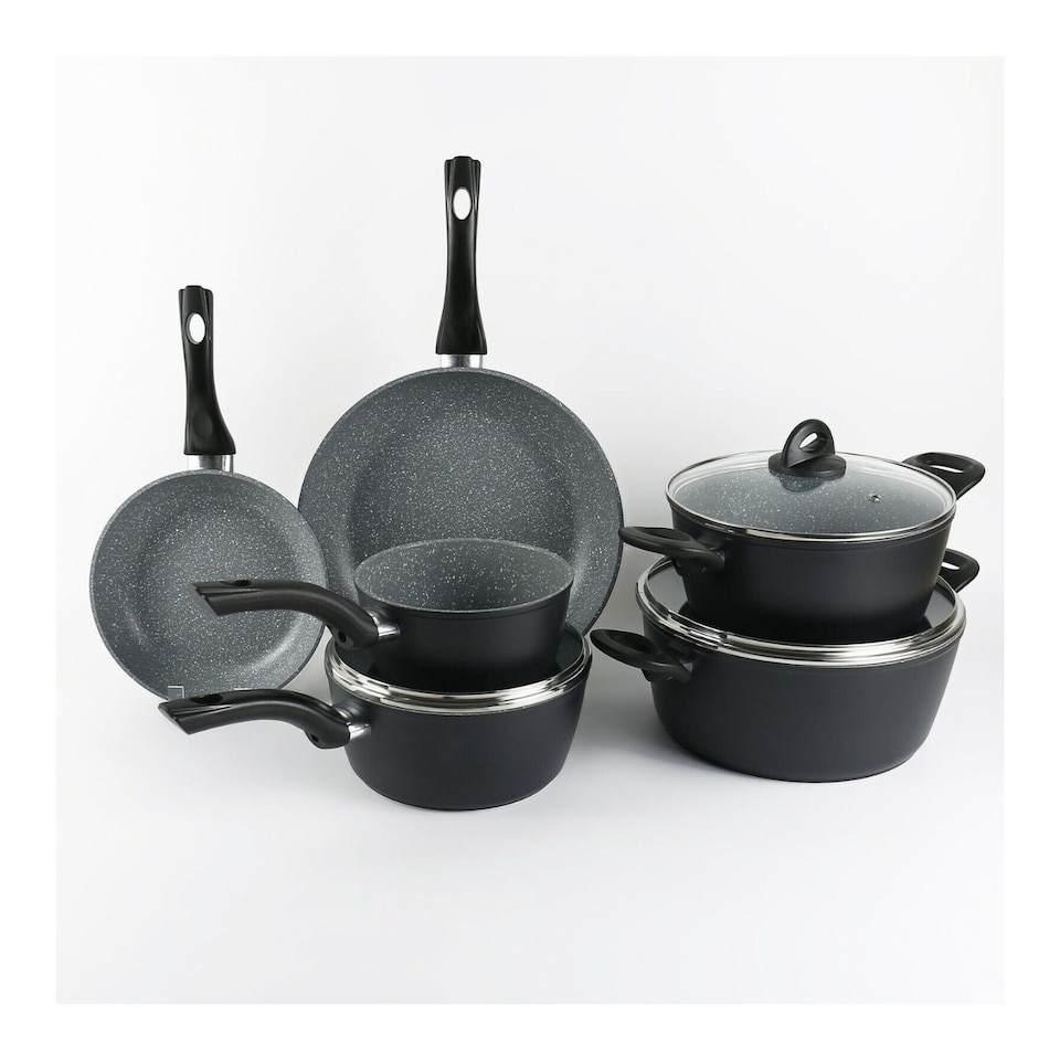 image 1 of 6-PC Forged Aluminium Induction Cookware Set