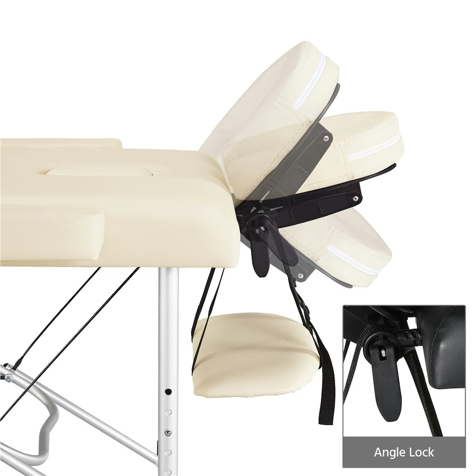image 1 of Yaheetech Portable Folding Massage Bed with Headrest
