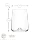image 3 of LAV Terra Highball Glasses - 590ml - Clear - Pack of 6 | Clear | Clear