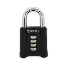 Sterling Heavy Duty Combination Padlock - Black - One Size
