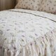 image 2 of Belledorm Delphine Bedspread - White/Yellow/Pink - Double
