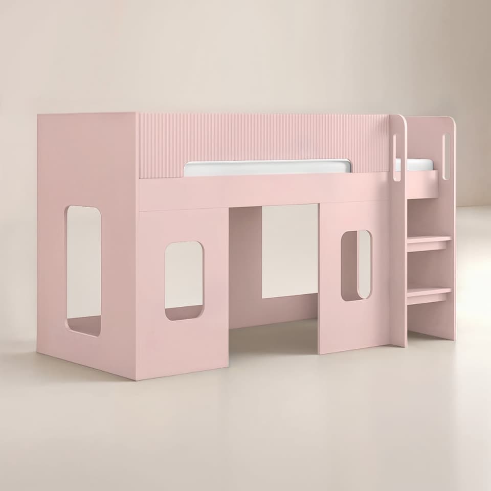 image 1 of Flair Lino Playhouse Mid Sleeper Bed Pink