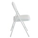 image 3 of Set of 2 Folding Dining Chairs Metal Frame Padded Seats