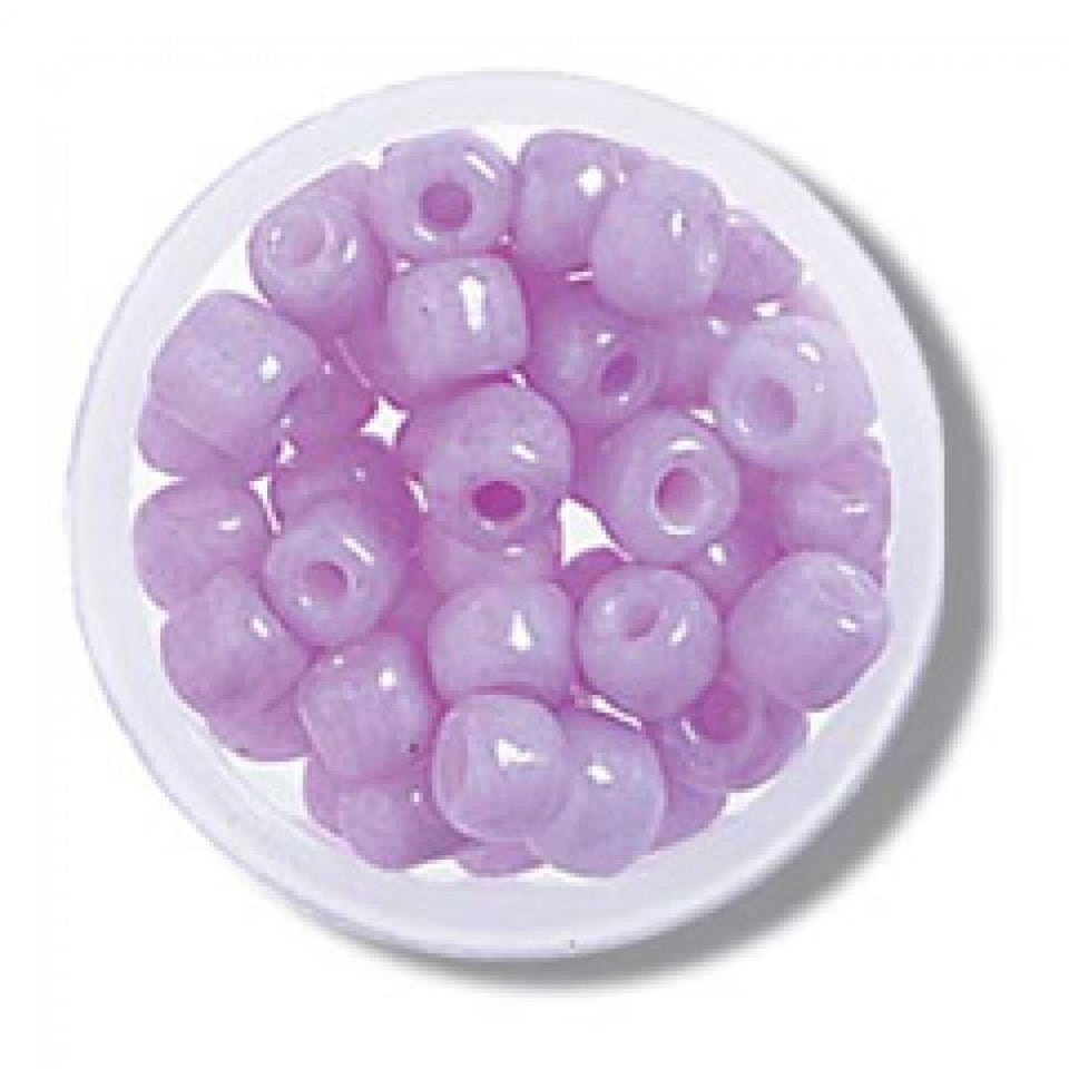 Trimits Pink Glass E Beads Bulk Pack for Embroidery & Jewellery Making - per value pack of 3