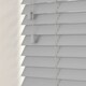 image 1 of Faux Wooden Venetian Blind, Tape 165cm x 200cm Grey | Light Grey
