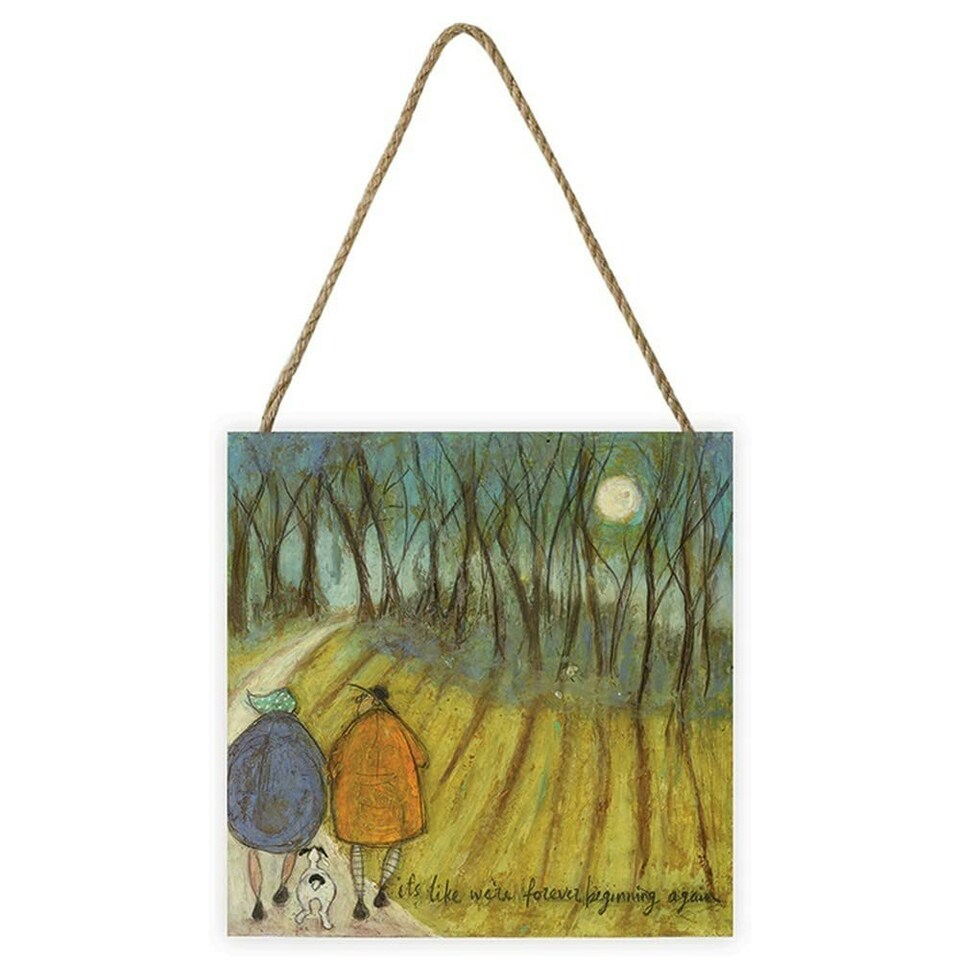 SAM TOFT (IT'S LIKE WE'RE FOREVER BEGINNING AGAIN) WOODEN BLOCK - WOOD PANEL