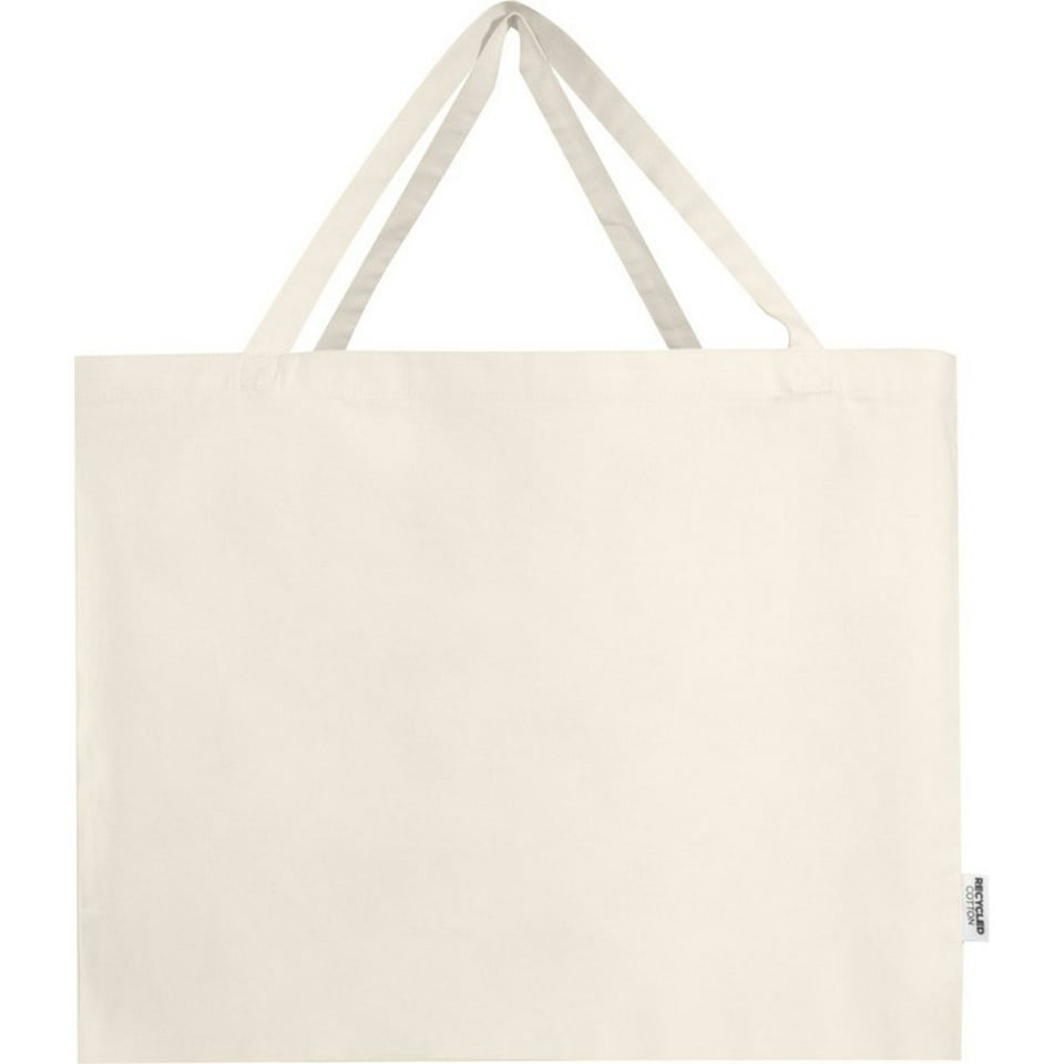 image 1 of Odessa Recycled Cotton Tote Bag - Natural - One Size Cream