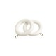 image 3 of 28mm Wooden White Curtain Pole Set 220cm White | White