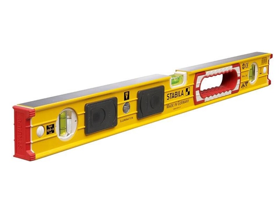 Stabila 196-2 Led Illuminated Spirit Level 3 Vial 17392 60Cm