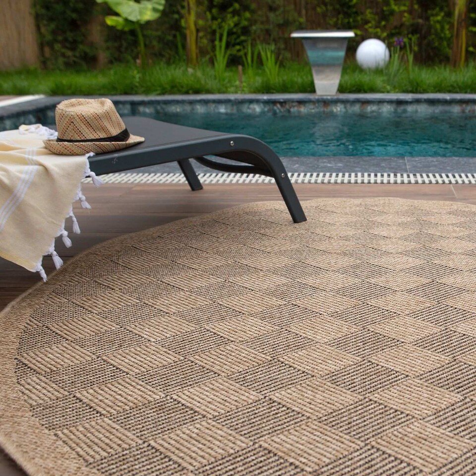 image 1 of The Rugs Nature Collection Diamond Design Outdoor Rugs  Garden Patio | 5300