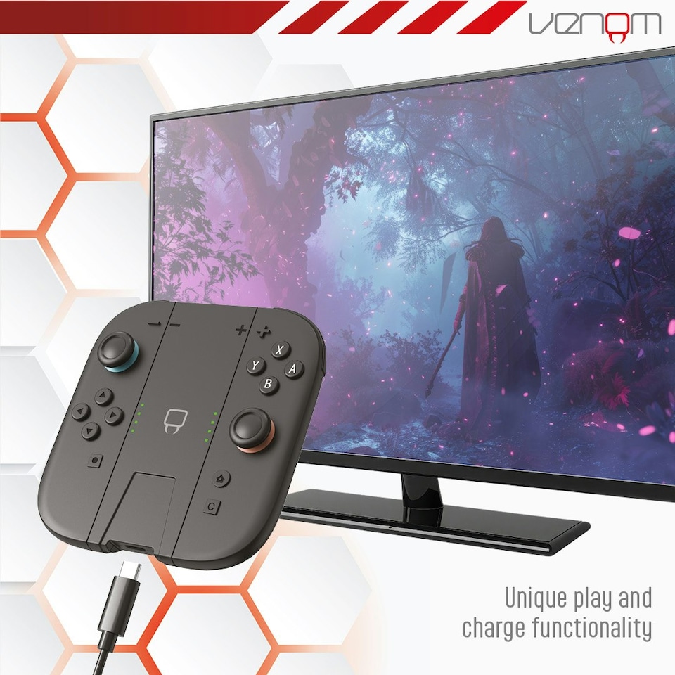image 1 of Venom Nintendo Switch 2 Joy-Con Play & Charge Dock