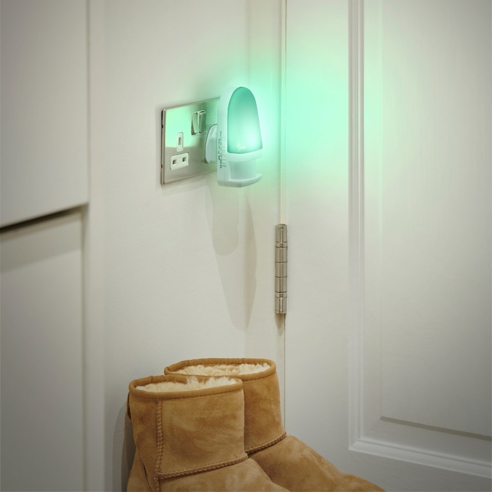image 1 of Auraglow Plug In Colour Changing LED Night Light - Daylight sensor