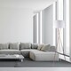 image 6 of First Choice Lighting Pair Copper Tripod Floor Lamp with White Fabric Shade Copper | White