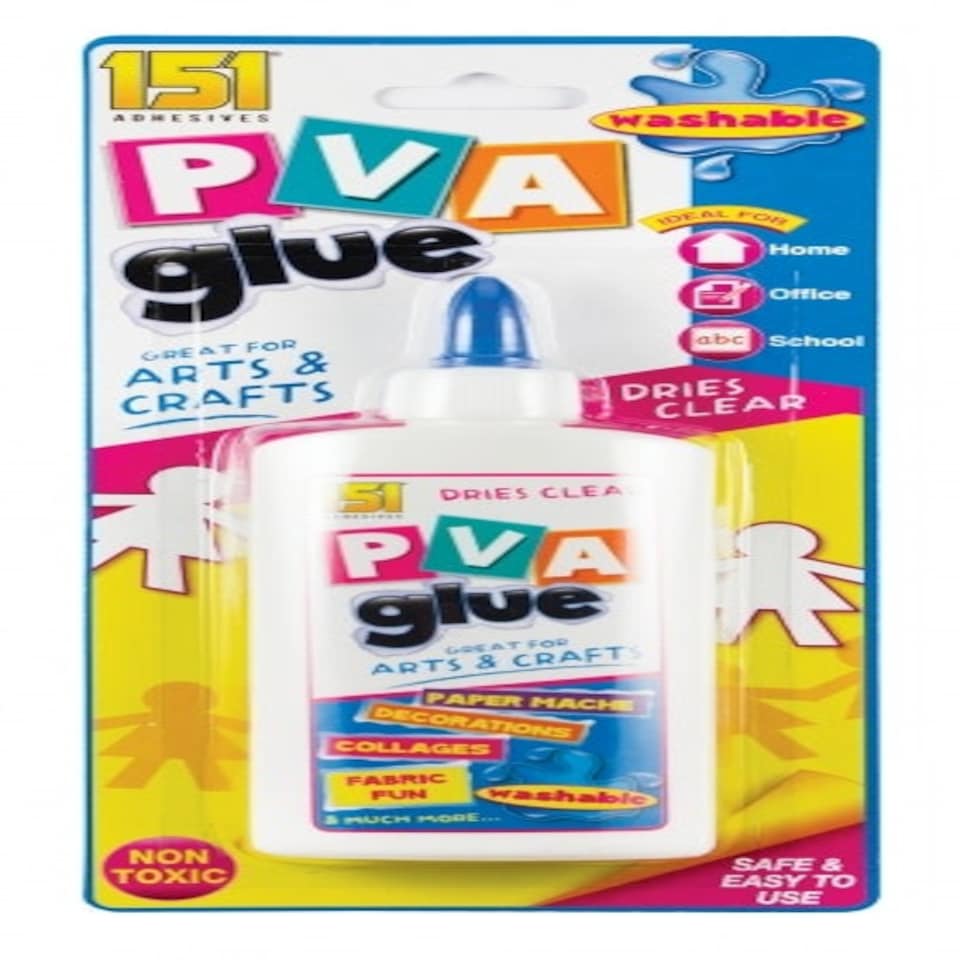 image 1 of 150g WASHABLE WHITE PVA GLUE FOR SCHOOl, OFFICE AND CHILDRENS CRAFTS