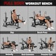 image 3 of HOMCOM Multi-Exercise Full-Body Weight Bench with Bench Press & Leg Extension
