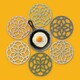 image 3 of Zeal Mini Silicone Heritage Circular Trivet, 13cm, French Grey