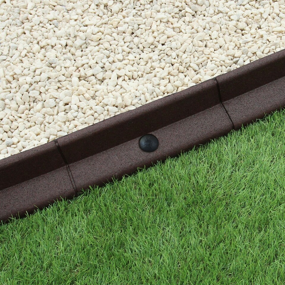 image 1 of Flexible Lawn Edging Brown 1.2m x 18