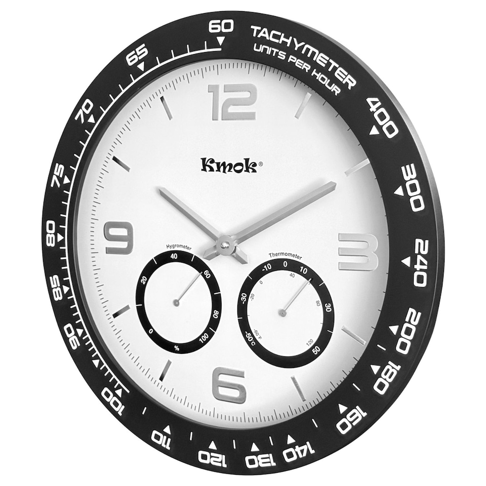 image 1 of Kmok 40 cm Indoor Silent Wall Clock