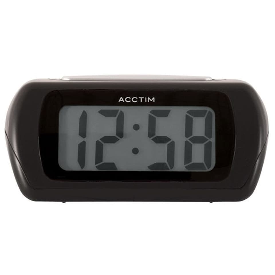 image 1 of Acctim Auric Alarm Clock Black