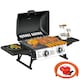 image 6 of Outsunny Portable Tabletop Gas Barbecue Grill with Thermometer, Black