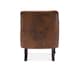 image 5 of Faux Leather Suede Brown Armina Accent Chair