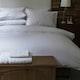 image 2 of Belledorm 540 Thread Count Satin Stripe Duvet Cover Set - White - Superking