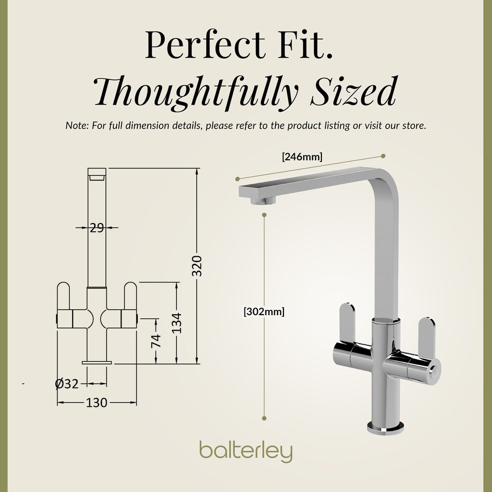 image 1 of Chara Kitchen Sink Mono Mixer Tap - Chrome Dual Lever Handles | Silver | Chrome | 1