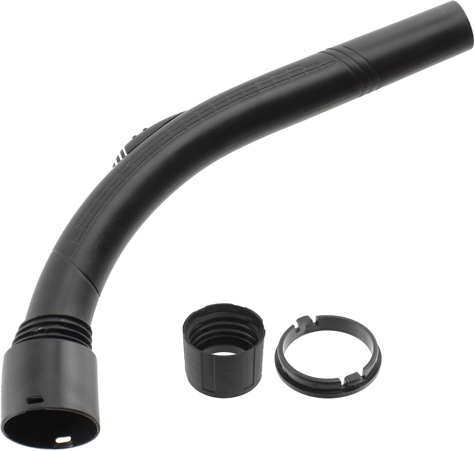 image 1 of SPARES2GO Curved End Suction Hose Handle compatible with Hitachi Vacuum Cleaner (35mm)