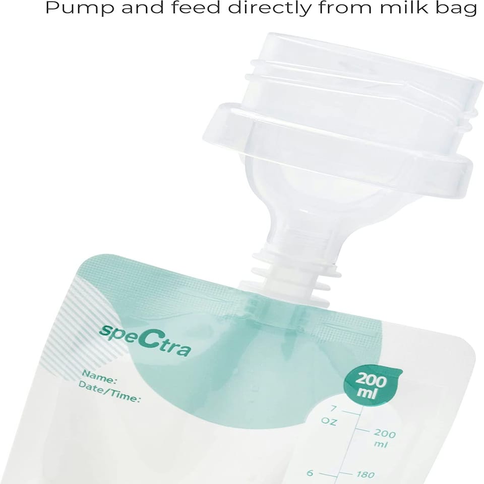 image 1 of Milk Storage Bags 200 ml - 10 Count - Connector Included