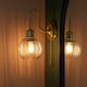 image 3 of Marsala Bathroom Glass Wall Lamp, Satin Brass Plate, Ribbed Glass, IP44