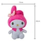 image 2 of Hello Kitty Soft Toy Melody Plush Cute Plush Huggable Cuddly 23cm Pink