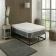 image 2 of Cool Quilted Memory Foam Mattress Topper - 2" Deep, Pressure-Relieving Support White | 1 Inch Thickness | King