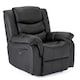 image 9 of Seattle Electric Automatic Recliner Home Lounge Bonded Leather Chair (Black)