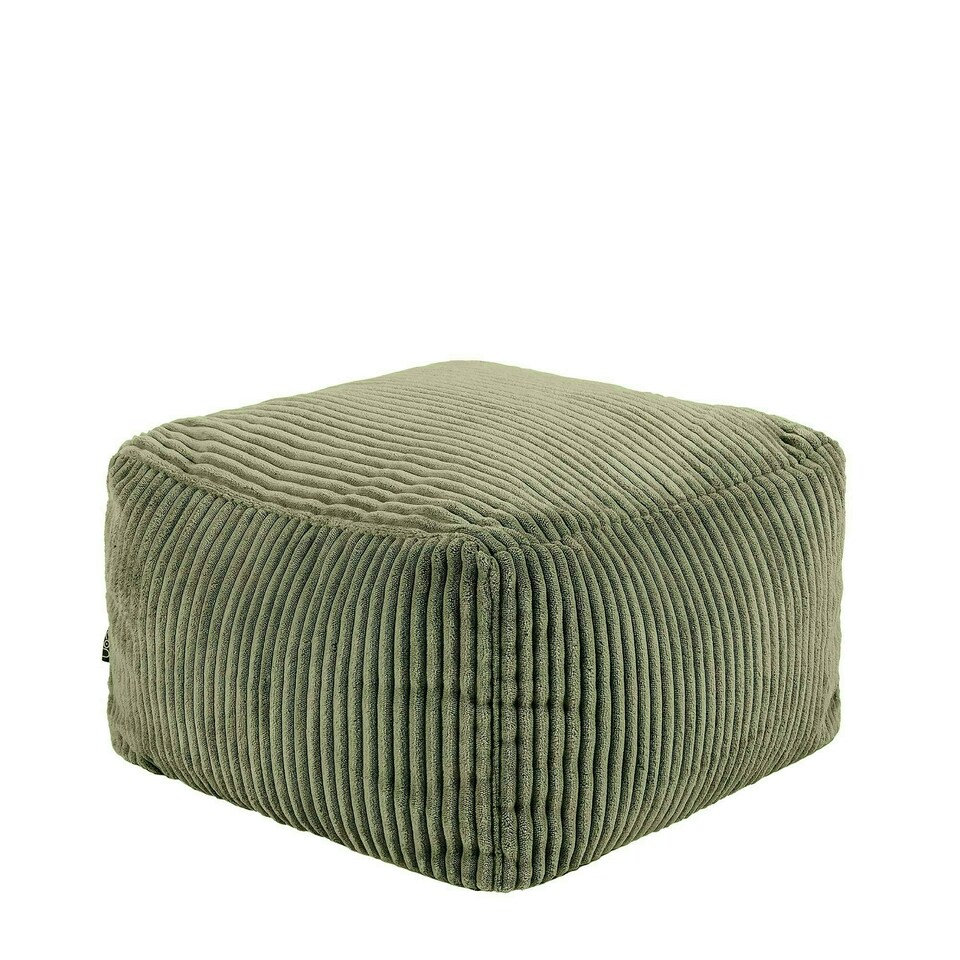 image 1 of icon Theo Beanbag Footstool Corduroy Sage Green Green